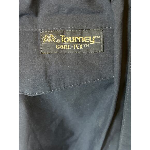 Tourney Vintage Men's GoreTex Rain Pants Waterproof Golf Navy Blue Zip Cuffs L - Picture 11 of 12